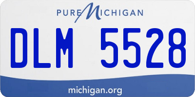 MI license plate DLM5528
