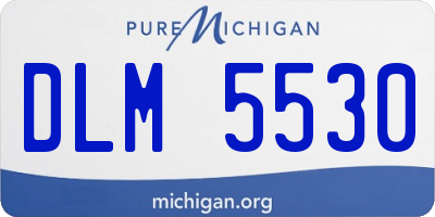 MI license plate DLM5530