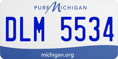 MI license plate DLM5534