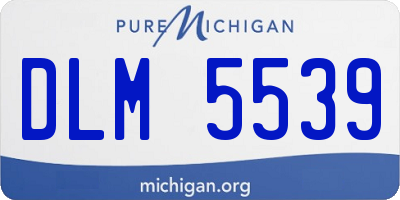 MI license plate DLM5539