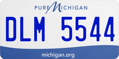 MI license plate DLM5544