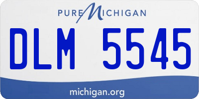 MI license plate DLM5545