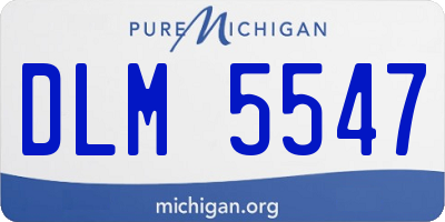 MI license plate DLM5547