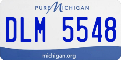 MI license plate DLM5548