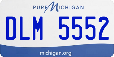 MI license plate DLM5552