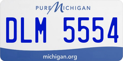 MI license plate DLM5554