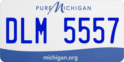 MI license plate DLM5557