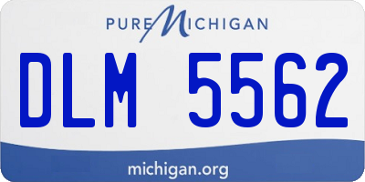 MI license plate DLM5562
