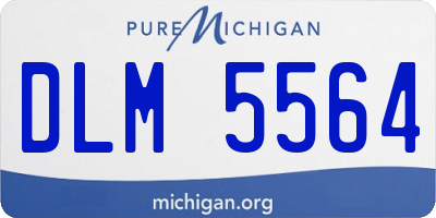 MI license plate DLM5564