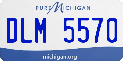 MI license plate DLM5570