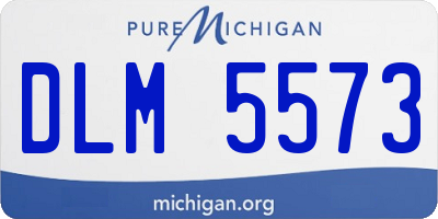 MI license plate DLM5573