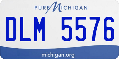MI license plate DLM5576