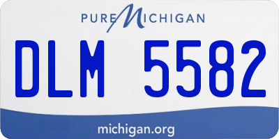 MI license plate DLM5582