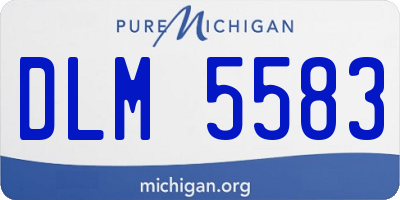 MI license plate DLM5583