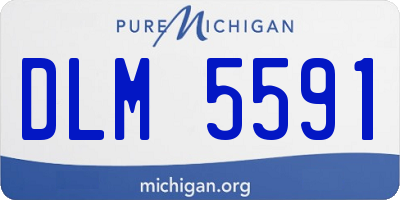 MI license plate DLM5591