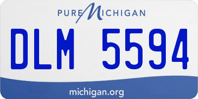 MI license plate DLM5594