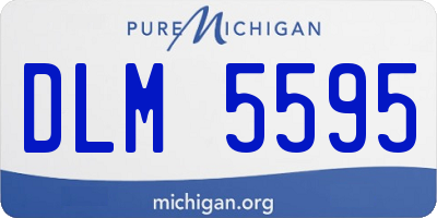 MI license plate DLM5595