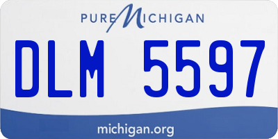 MI license plate DLM5597