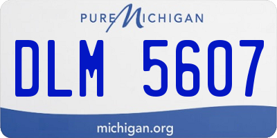 MI license plate DLM5607