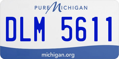 MI license plate DLM5611