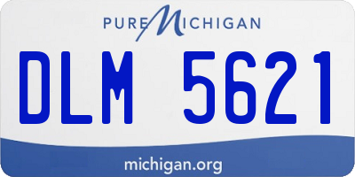 MI license plate DLM5621