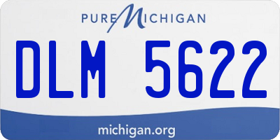 MI license plate DLM5622