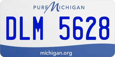MI license plate DLM5628