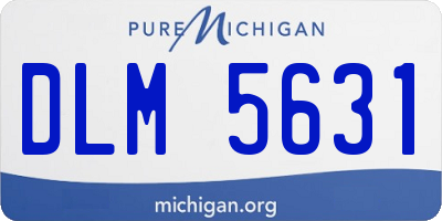 MI license plate DLM5631