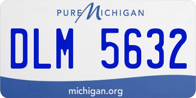 MI license plate DLM5632