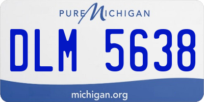 MI license plate DLM5638