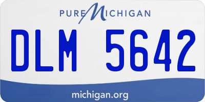 MI license plate DLM5642