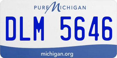 MI license plate DLM5646