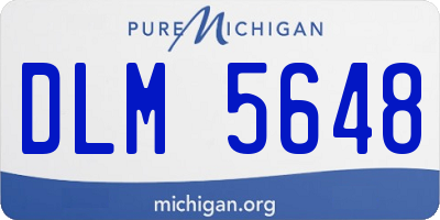 MI license plate DLM5648