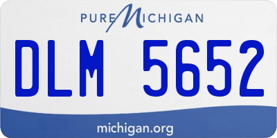 MI license plate DLM5652