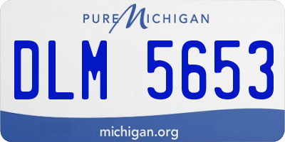 MI license plate DLM5653