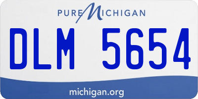 MI license plate DLM5654