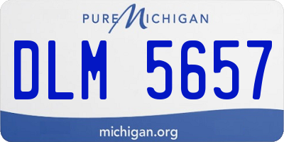 MI license plate DLM5657