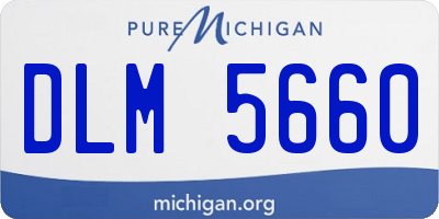 MI license plate DLM5660