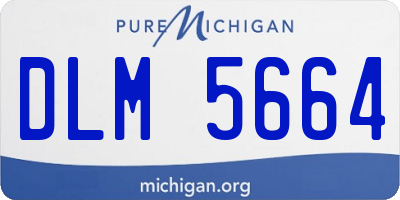MI license plate DLM5664