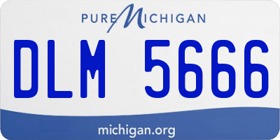 MI license plate DLM5666