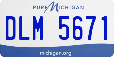 MI license plate DLM5671
