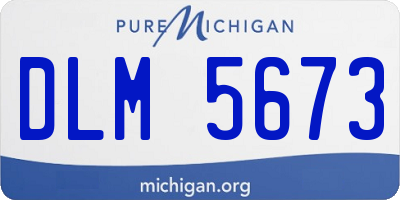 MI license plate DLM5673