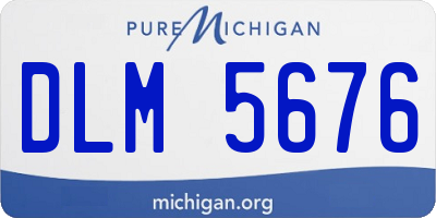 MI license plate DLM5676