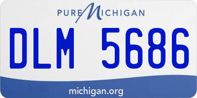 MI license plate DLM5686
