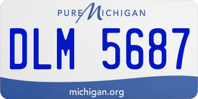 MI license plate DLM5687