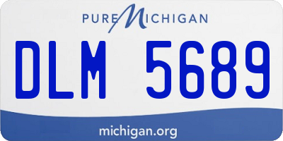 MI license plate DLM5689