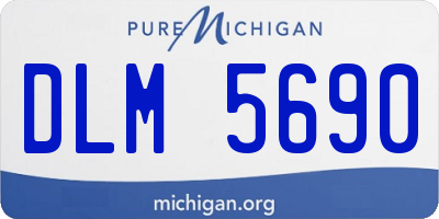 MI license plate DLM5690