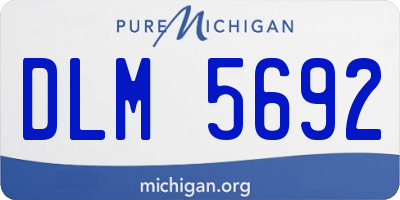 MI license plate DLM5692