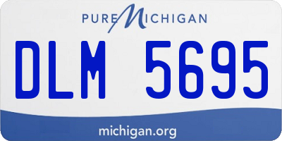 MI license plate DLM5695