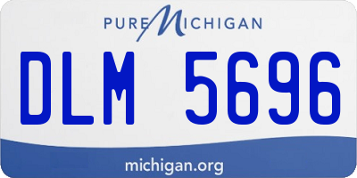 MI license plate DLM5696